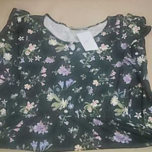 Bottle Green Floral Design Dress