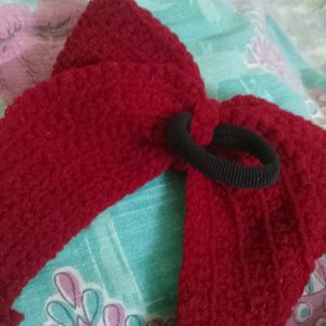 hand made crochet bow