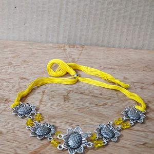 Brand New Oxidised Cheek Choker Necklace Jewellery