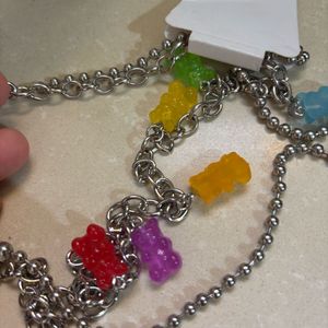 Dice GummyBear Pendent Pocket Wallet Chain