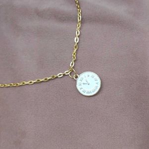 Clock Charm Necklace