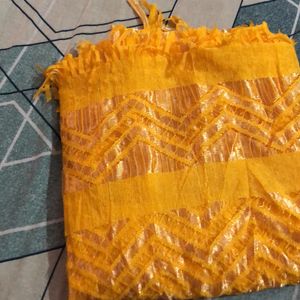 Mustard Yellow Duppata