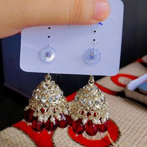 Purple Jhumka