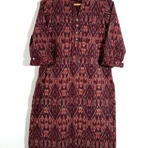 Purple Printed Casual Kurta (Women's)