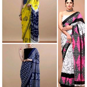 Combo 3 Sarees Mil Cotton Saree