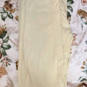 Cotton Cream Colour Pant