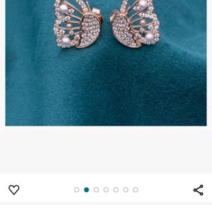 Pure925Silver 2in1 Butterfly Earring