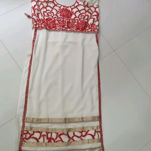 Red And White Kurti