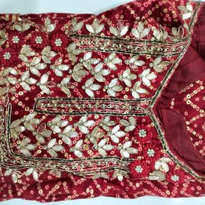 Kurta Pant And Dupatta Set Xl In Suber Condition