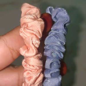 Blue And Peach Hair Bands