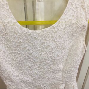 White Lacy Top