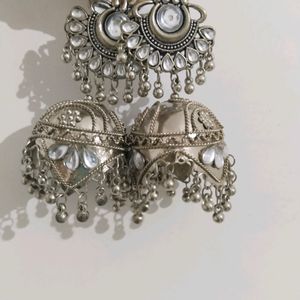 Silver Colour Earrings