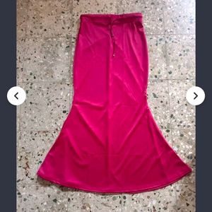 Lycra Peach Drawstring and Elastic Saree Shapewear