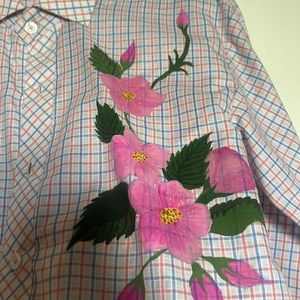 Hand Painted Checked Shirt