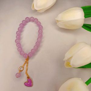 Purple And Lavender 🪻 Heart Bracelet