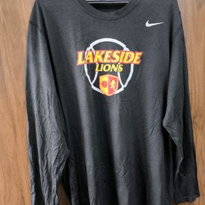Nike Dry Fit Full Sleeve Gym T Shirt Black Jersey