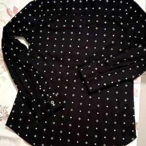 Brand New Roadster Printed Black Shirt For Women