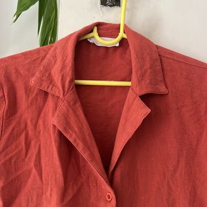 Mango Front Tie Shirt