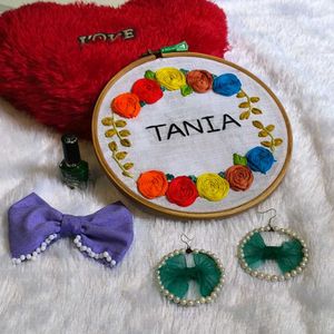 Customized Name Hoop