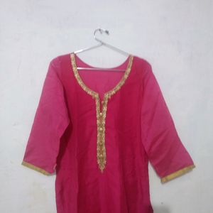 Party Wear Hot Pink Kurta