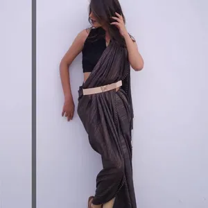 3 Pc Pant Style Saree Completely New