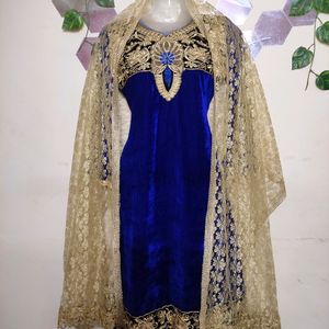 Navy Blue Shaneel Kurti set ✨💫