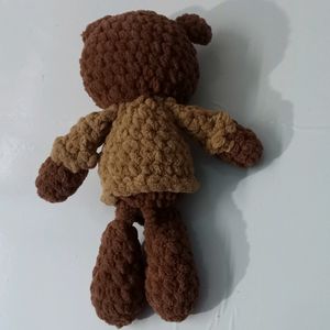 Crochet Brown Teddy With Tshirt