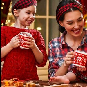 Cherry Pink And Red Plaid Headband