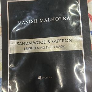 Sheet Mask/ Manish Malhotra-Sandalwood & Saffro