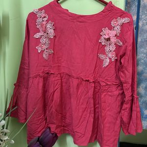 Pink tunic top