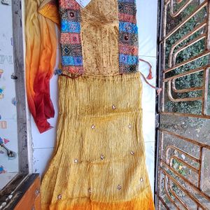 Silk Multicolour Lehenga Choli (Girls 13-15 Years)