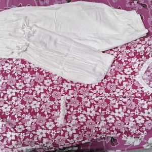 Pink Kurta Set With Salwar