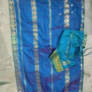 Blue Cotton Pattu Saree 💙💙