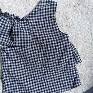 Mango Assymetrical Ruched Top