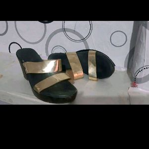 Golden Patti Heels