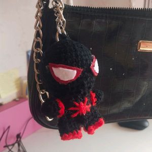 Crochet Spiderman Keychain!!