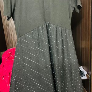 Beautiful polka dots maxi dress