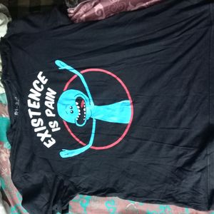 Red Wolf 2xl Xxl Black Rick And Morty (Existence Is Pain)