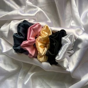 5 Pcs Satin Scrunchies