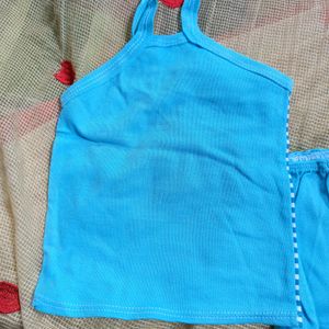 Baby Dress Cotton Blue