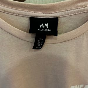 H&m Peache(L ) Tshirt