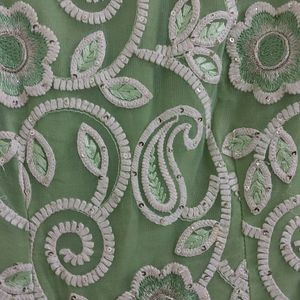 Pishta Green Wedding Gown