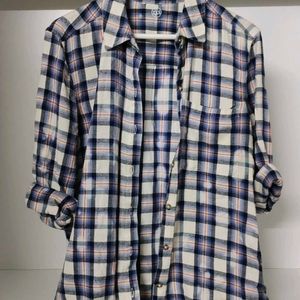 oversized checks shirt