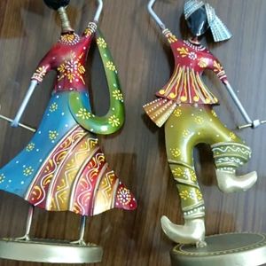 Iron Dancing Couple Playing Garba.....