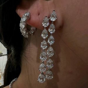 Best Quality Brilliant Crystal Zirconia Earrings