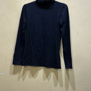 Turtle Neck Black Top Size S