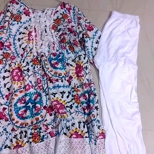 Crepe Kurthi,With Legging