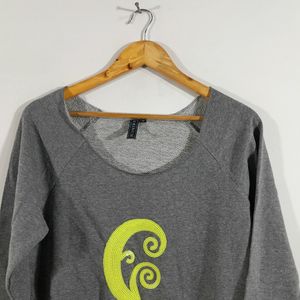 Grey Broad Neck Top (Women's)