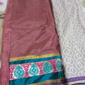 Saree With Matching Blouse