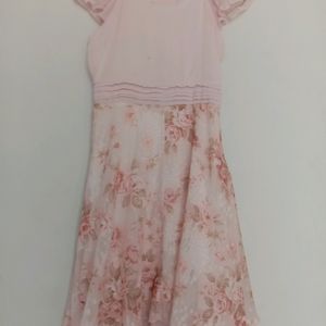 Pink Floral Dress